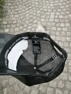 Louis Vuitton Black Leather Cap
