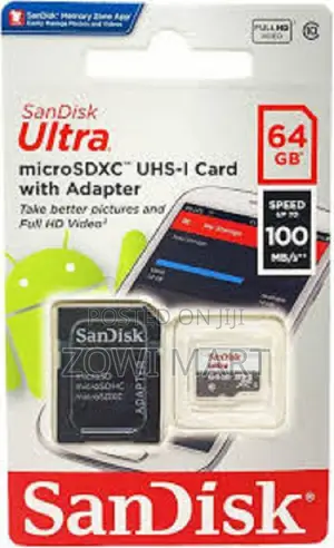 Sandisk Ultra Microsdhc Uhs-I Card With Adapter 64gb