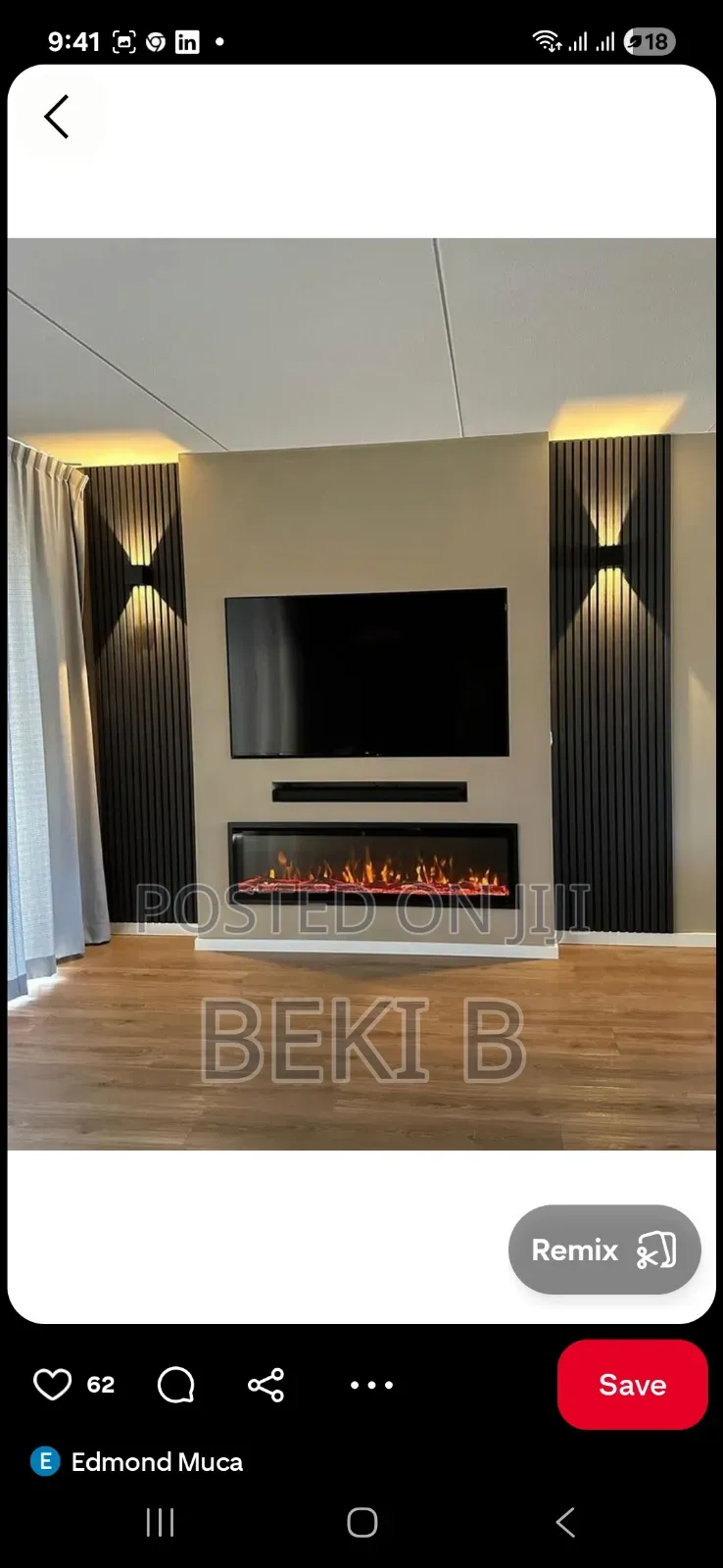 Tv Stand Background Wpc,Uv Wall Clading