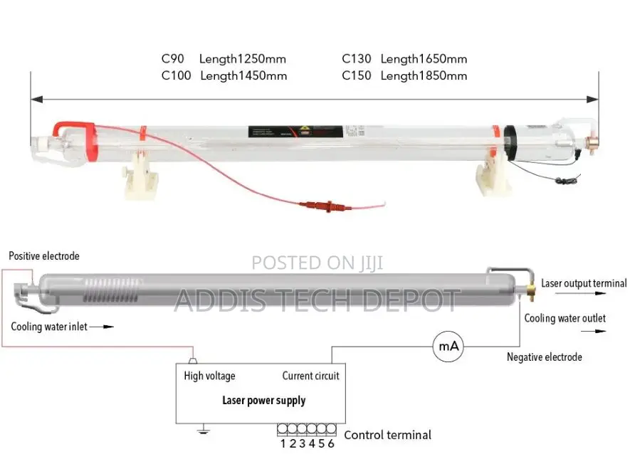 Co2 Laser Tube 150w