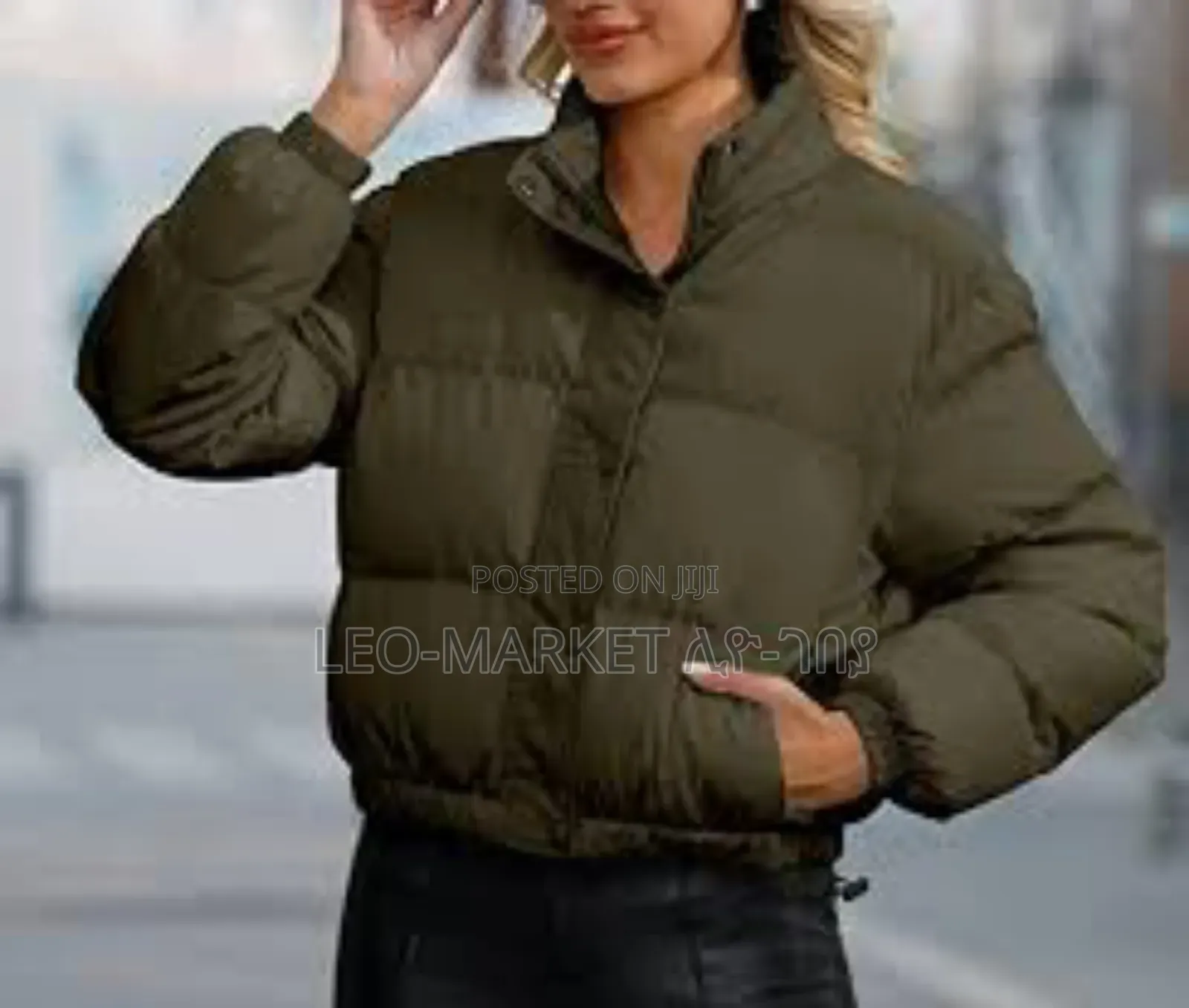 Stylish Women Crop Loose Warm Jacket