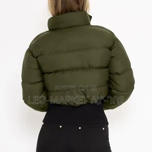 Stylish Women Crop Loose Warm Jacket