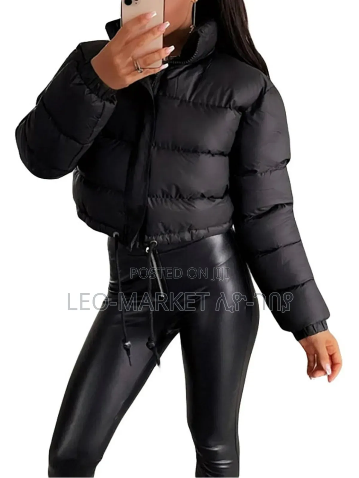 Stylish Women Crop Loose Warm Jacket