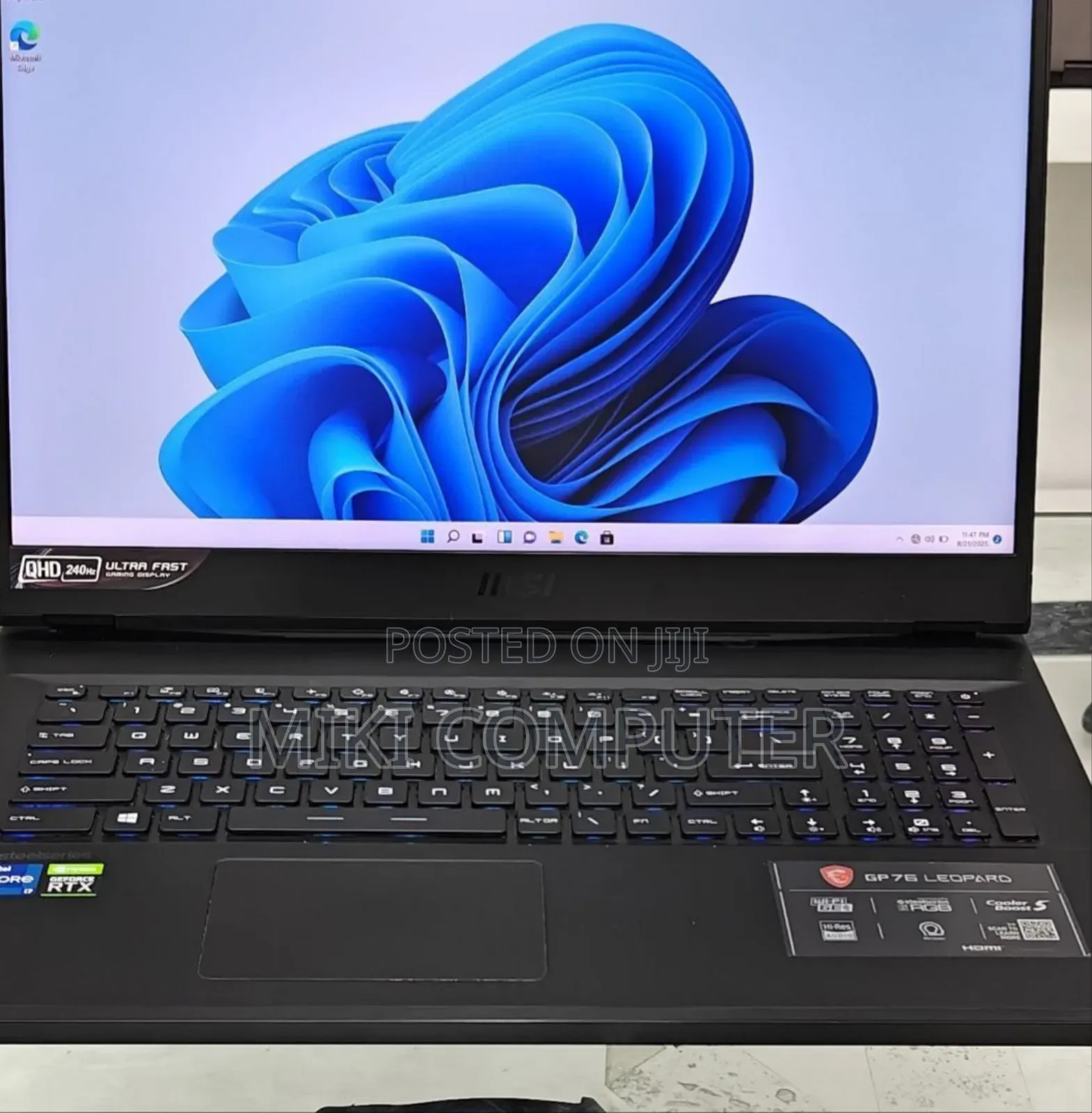 New Laptop MSI GP75 Leopard 16GB Intel Core I7 SSD 1T