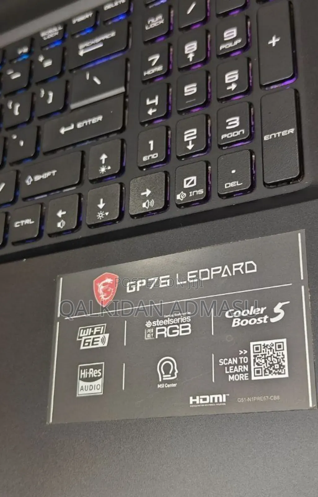 New Laptop MSI 16GB Intel Core I7 SSD 1T