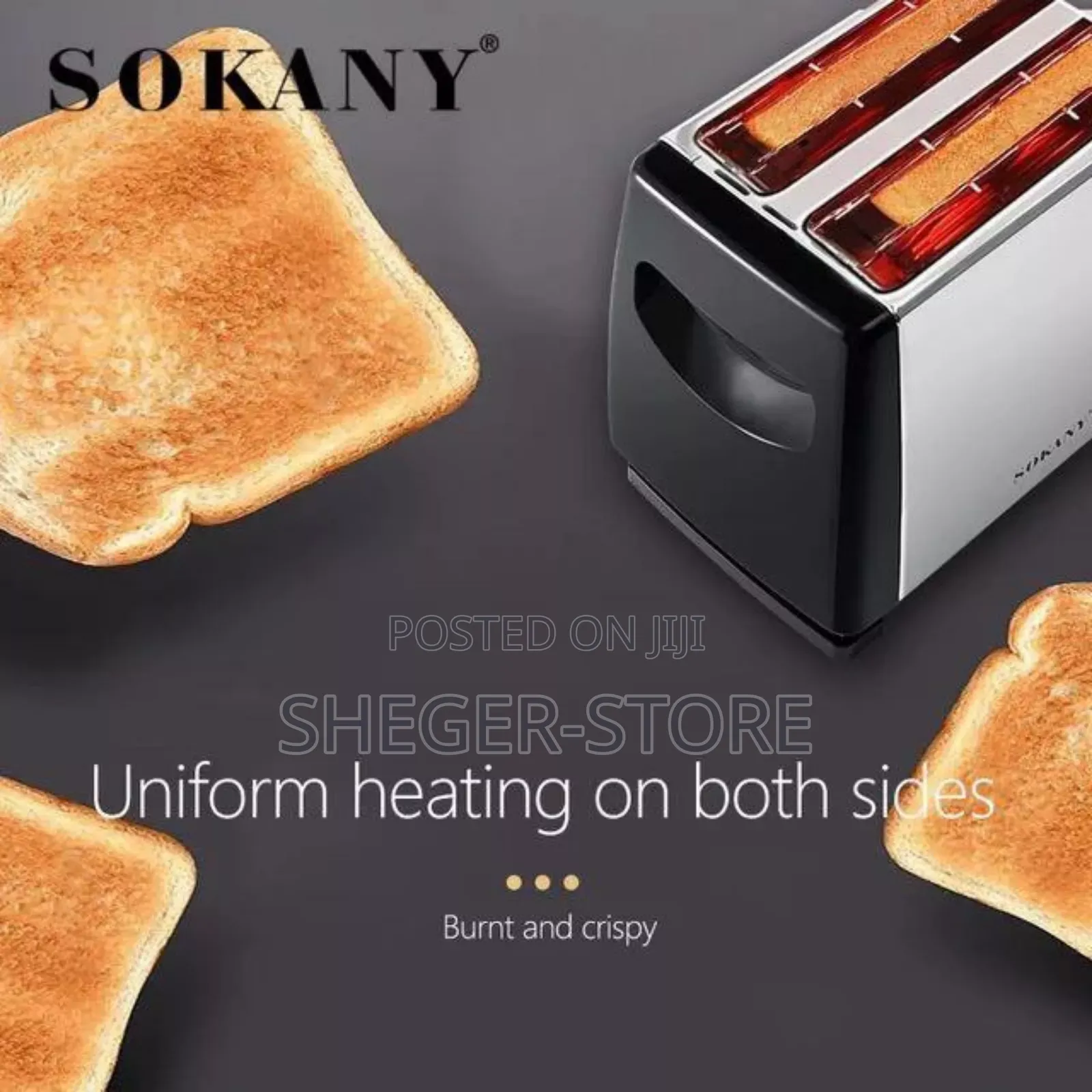 Orginal Sokany Slice Bread Toaster (የዳቦ ማሞቂያ)Free Delivery