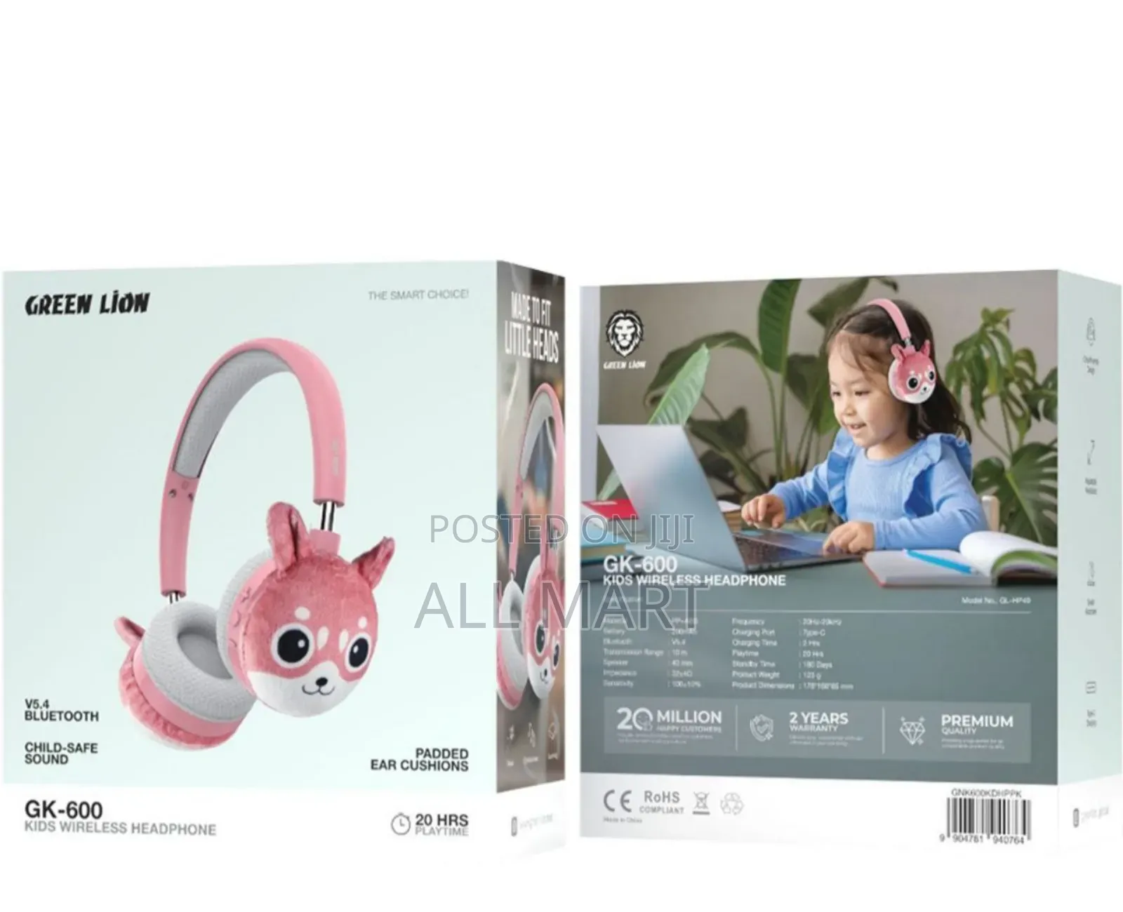 Green Lion Kids Wireless Headphone