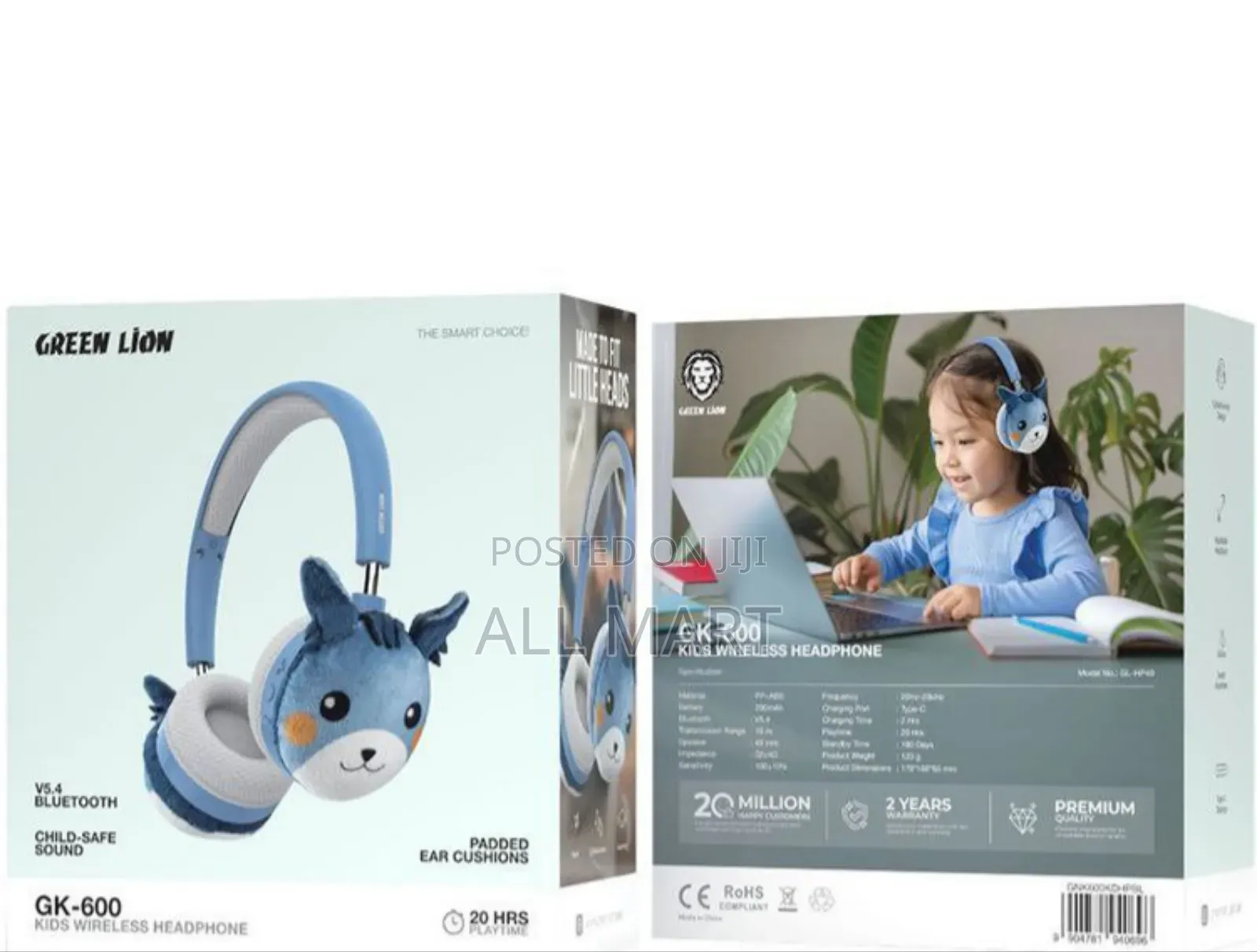 Green Lion Kids Wireless Headphone