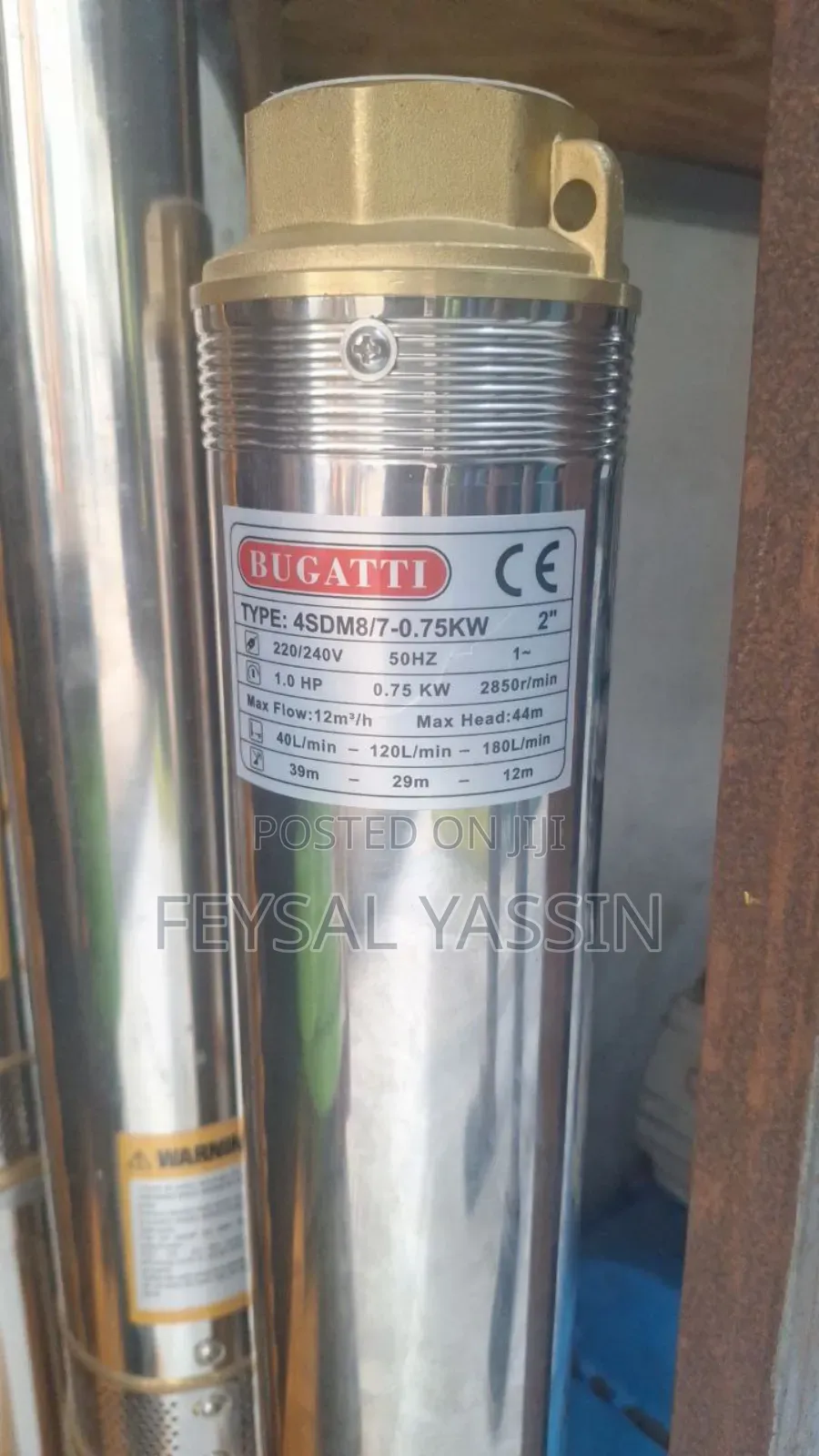 Summersuble Borehole 1hp Bugatti