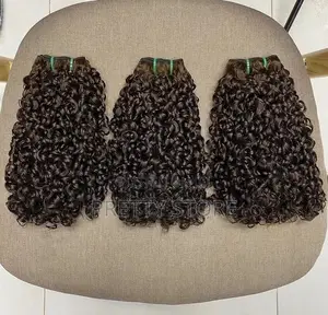 Photo - 16 Inch Double Drawn Pixie Curl 3pcs Human Hair