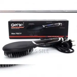 Pro Gemei Professional Hair Straightner Brush/ፕሮ ጄምኒ የፕሮፌሽናል ፅጉር ማስተካያ
