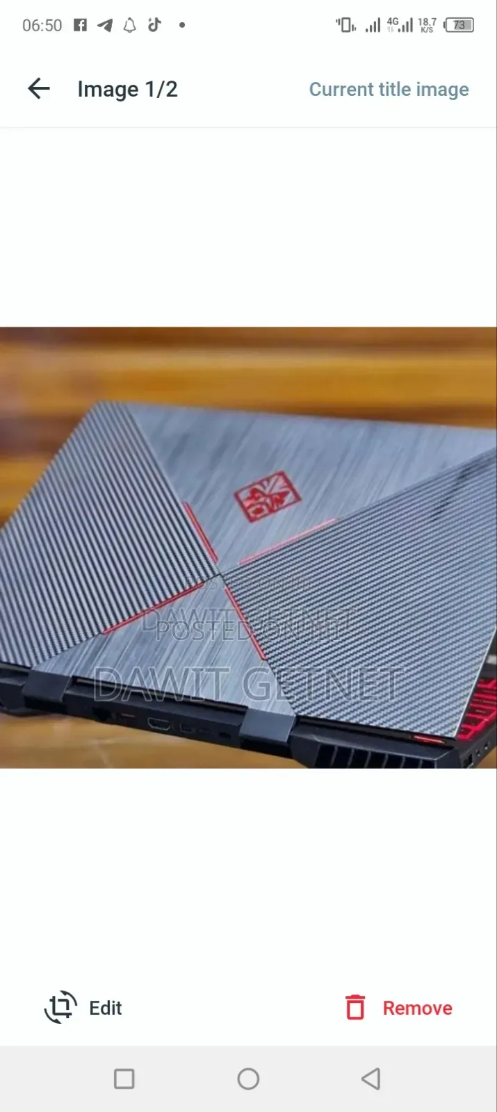 New Laptop HP Omen 15 16GB Intel Core i7 SSD 512GB