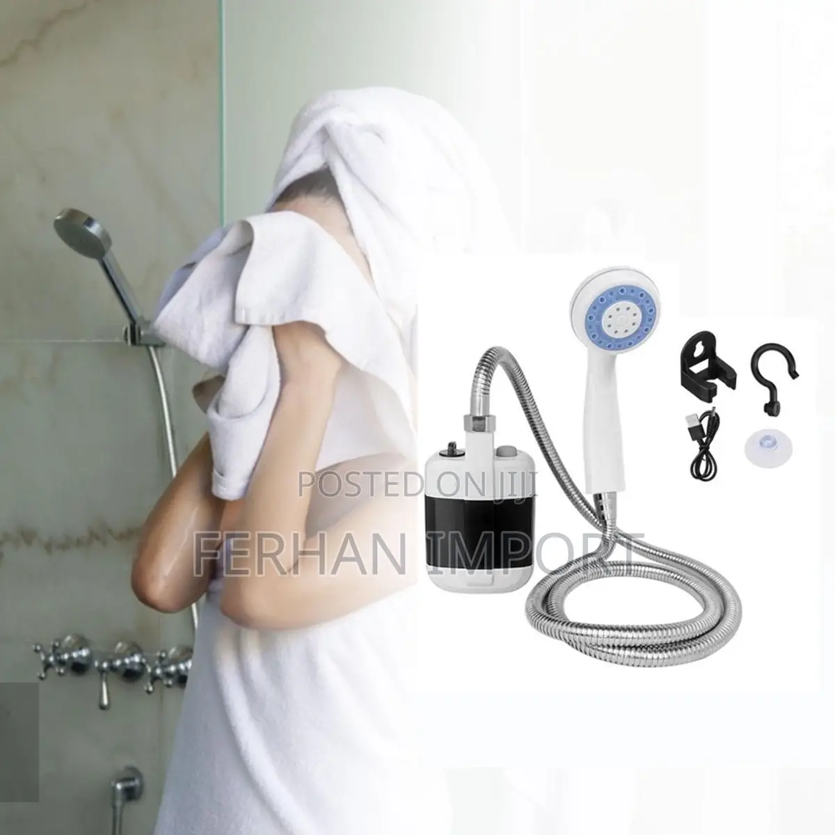 Portable Camping Shower for and Backyard Cleaning Hiking