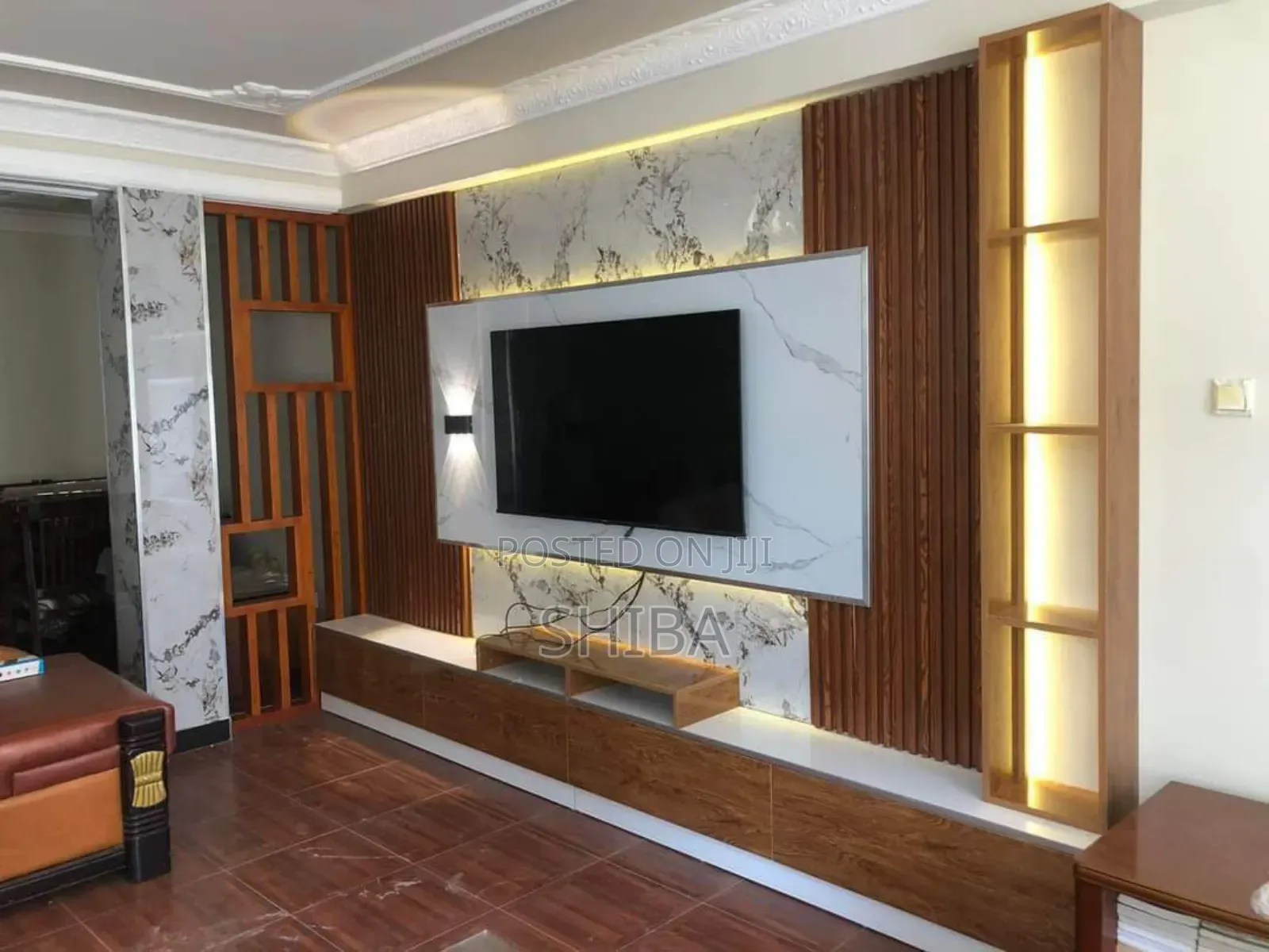 Tv Stand and Wall Pannel