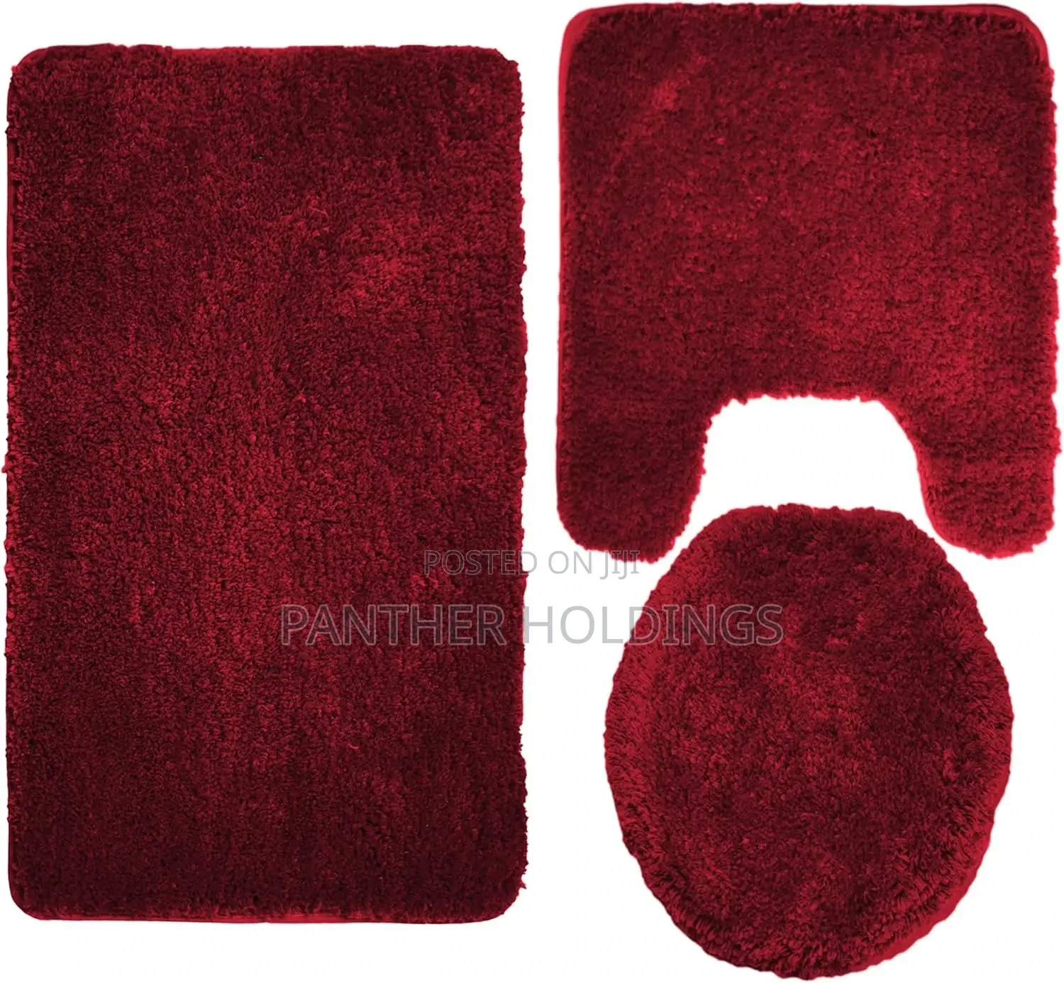Queen Mary 3 Piece Premium Bathroom Rug Set, Made in Usa