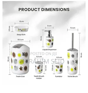 Bathroom Accessory Set 6 Pieces