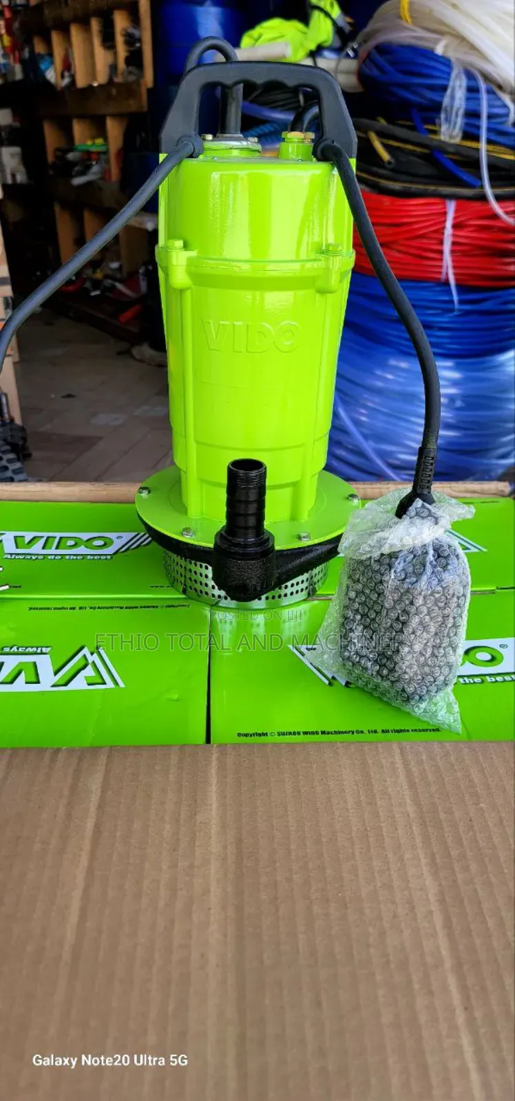 Vido Submersible Water Pump 1 Hp ዋተተ ፓምፕ