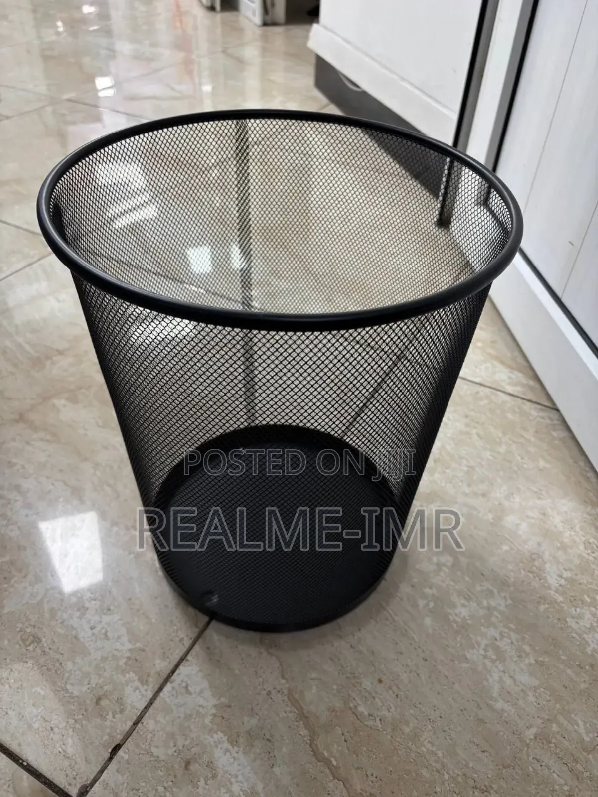 Black Mesh Waste Bin – Office/Home