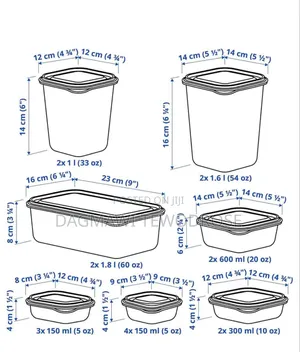 Ikea Food Container, Set of 17