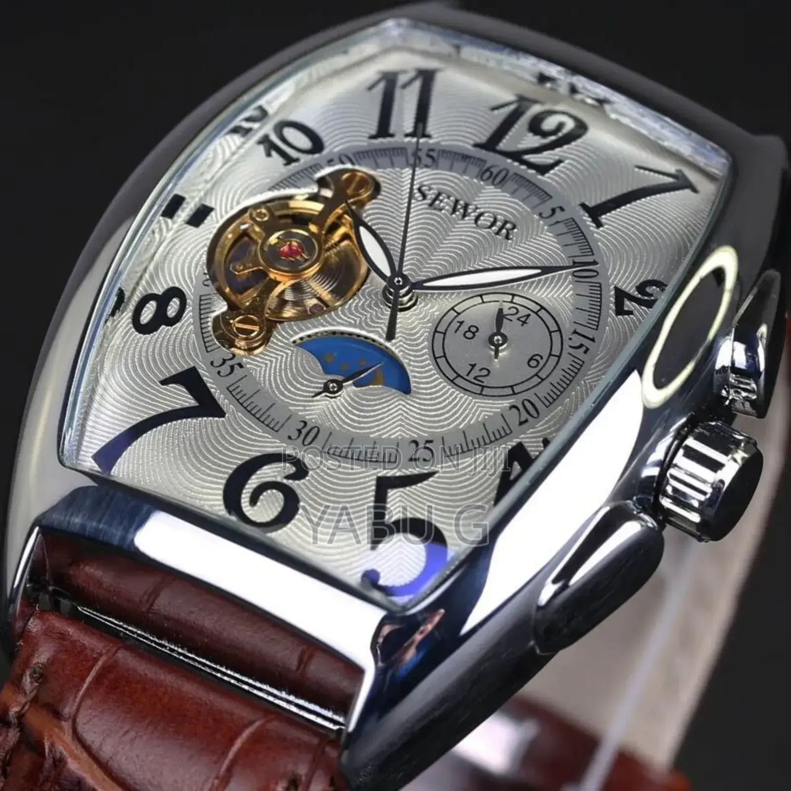 Sewor Vintage Square Design Photochromic Glass Automatic Mechanical