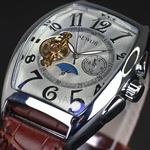 Sewor Vintage Square Design Photochromic Glass Automatic Mechanical