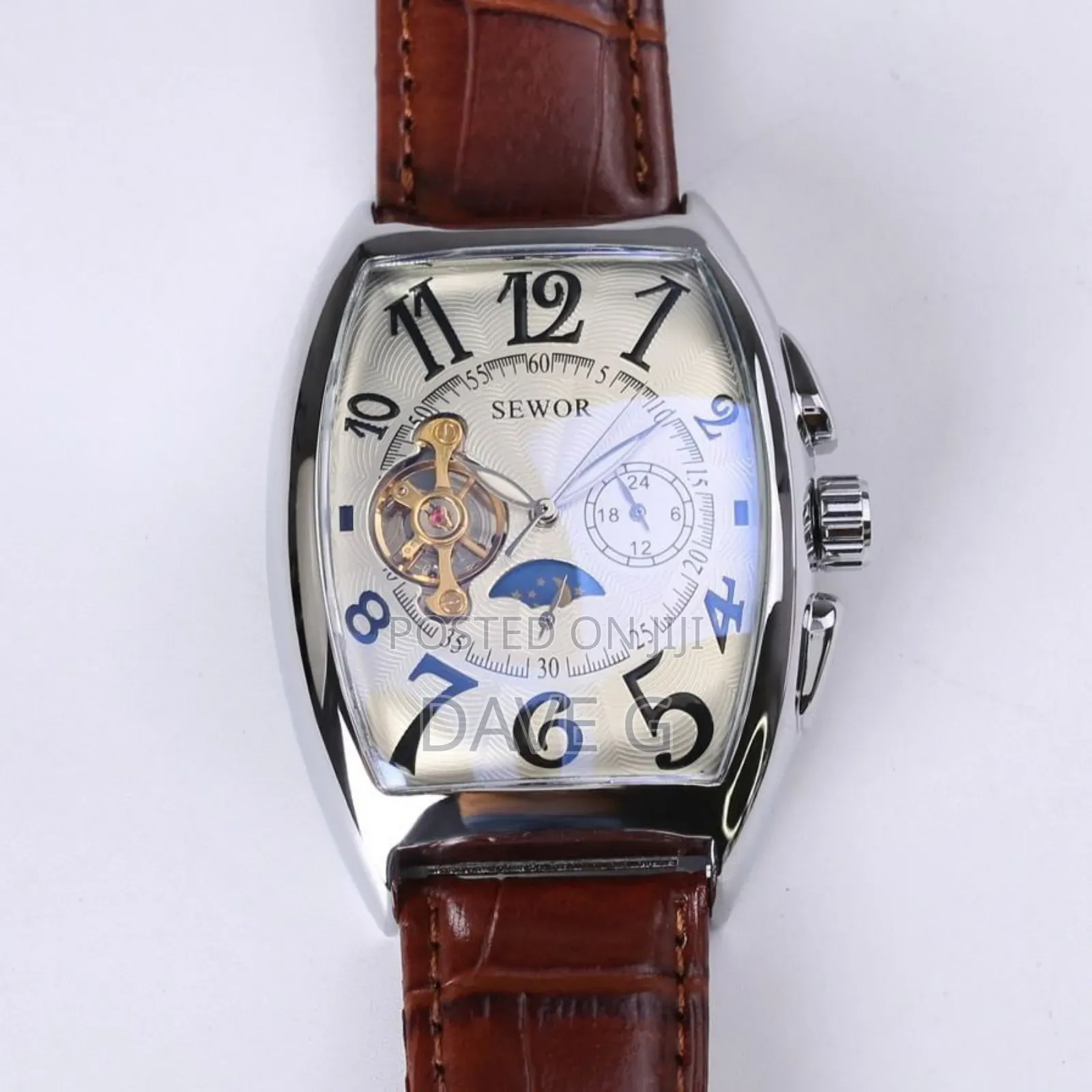 Sewor Vintage Square Design Photochromic Glass Automatic Mechanical