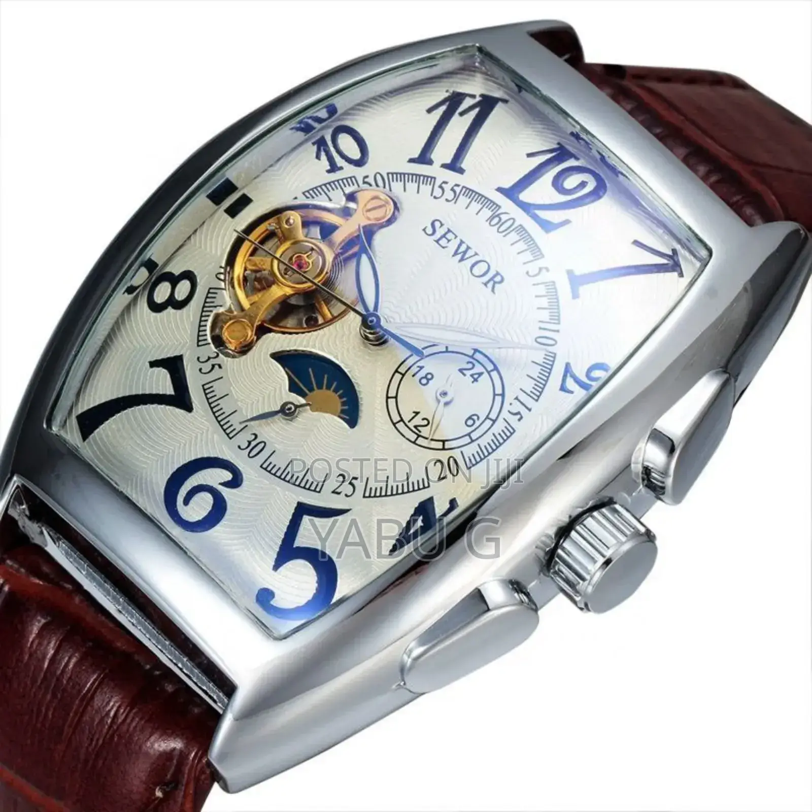 Sewor Vintage Square Design Photochromic Glass Automatic Mechanical