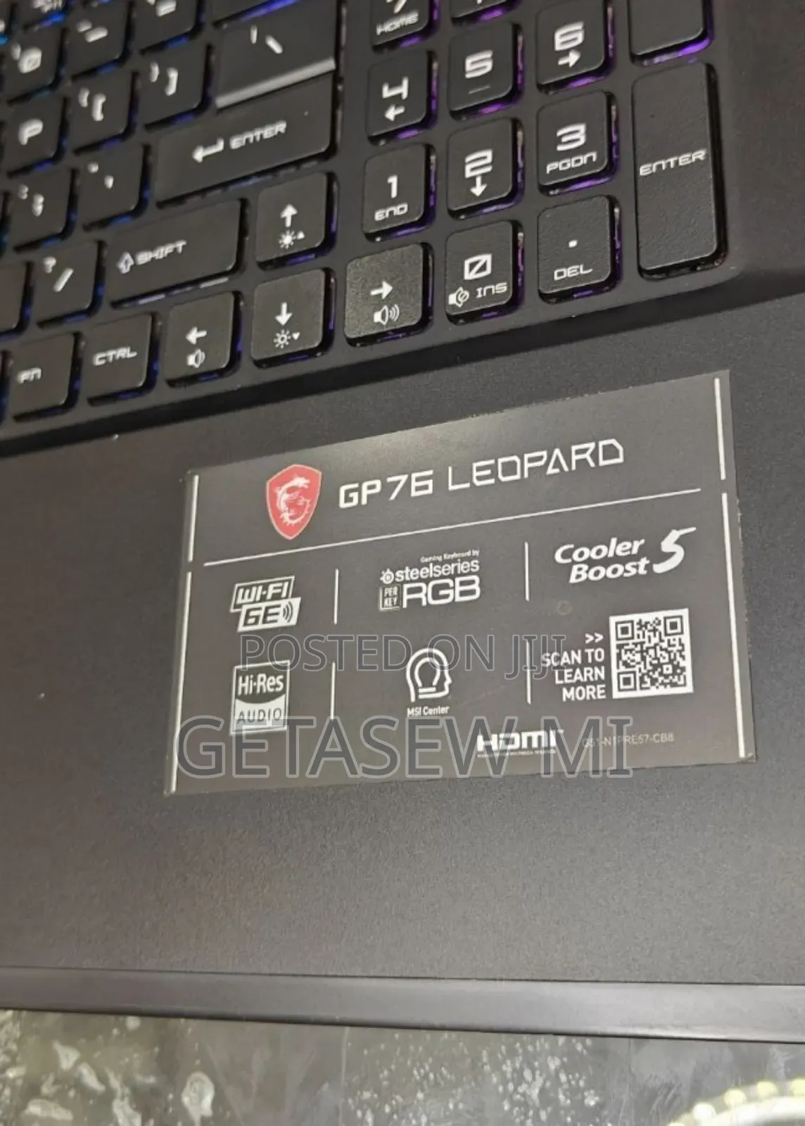 New Laptop MSI GP75 Leopard 16GB Intel Core I7 SSD 1T