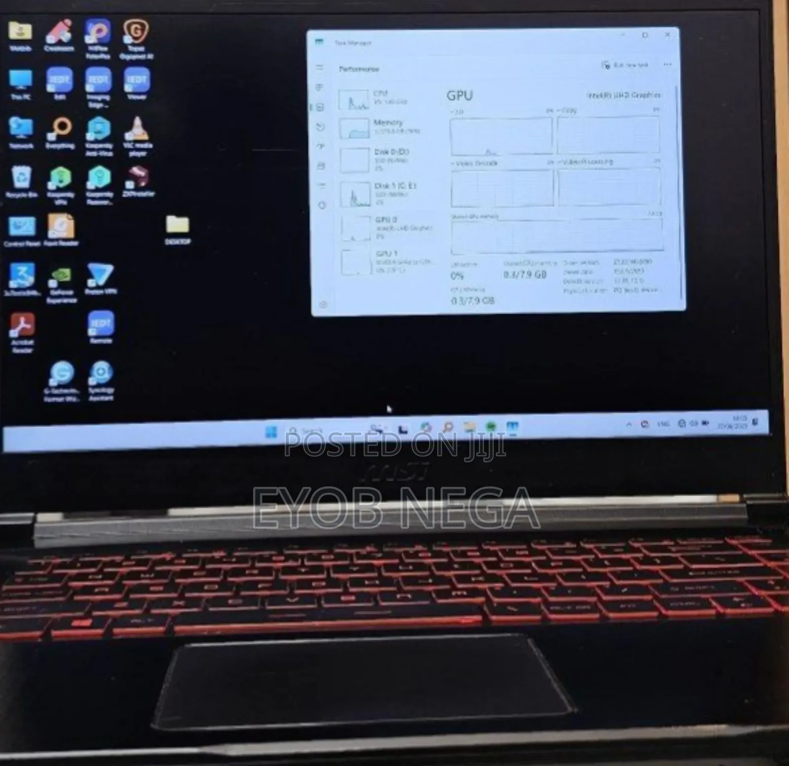 New Laptop MSI 16GB Intel Core i7 SSD 1T
