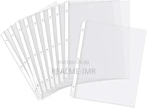 A4 Sheet Protectors – 100-Page Clear Pp With 11-Hole Loose-Leaf