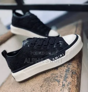 Photo - Amiri Star Court Low ‘Black Glitter’ Men’S High Shoes 