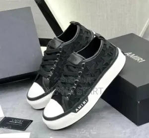 Amiri Star Court Low ‘Black Glitter’ Men’S High Shoes 