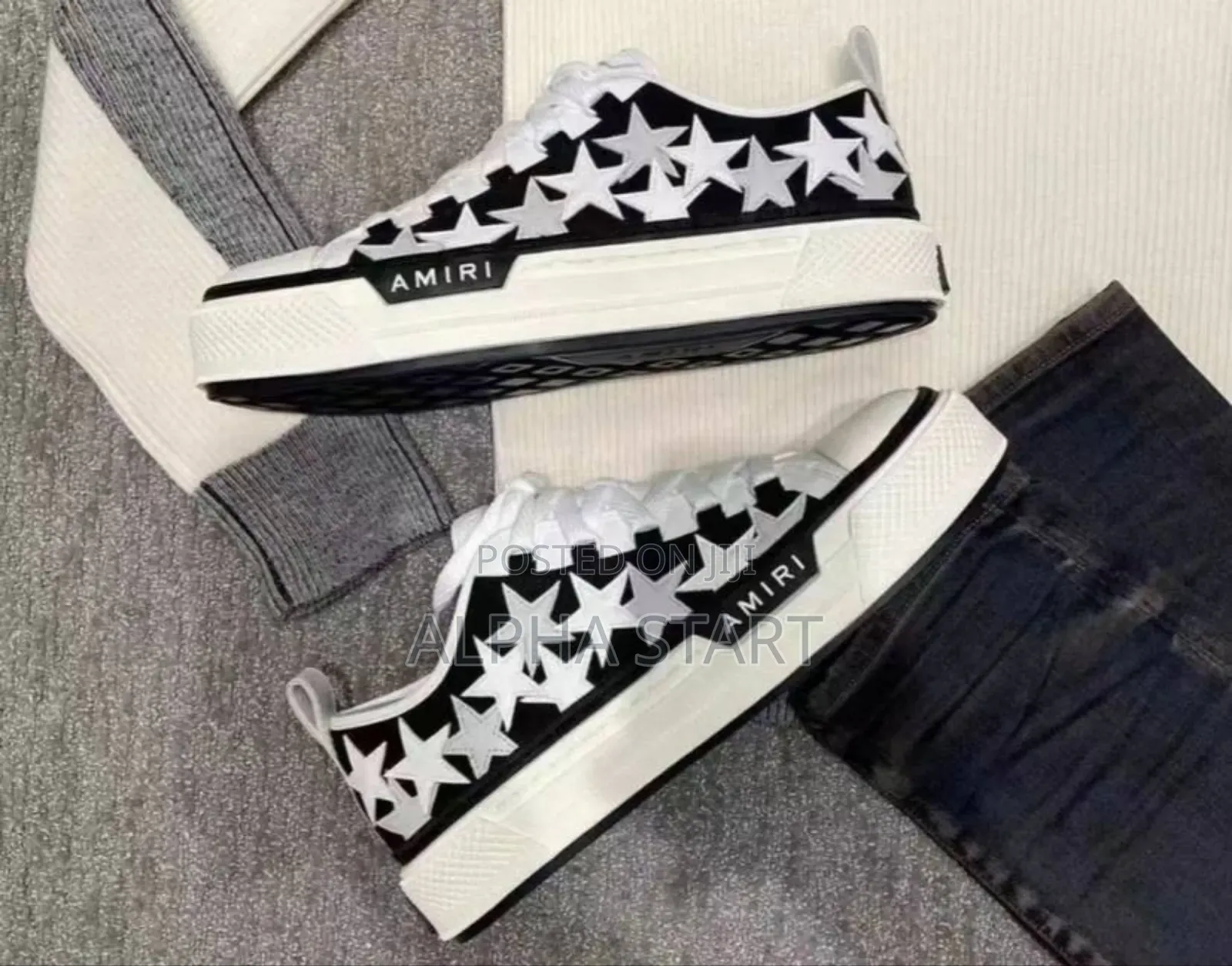 Amiri Star Court Low ‘White Glitter’ Men’S High Shoes :- 40 41 42 43