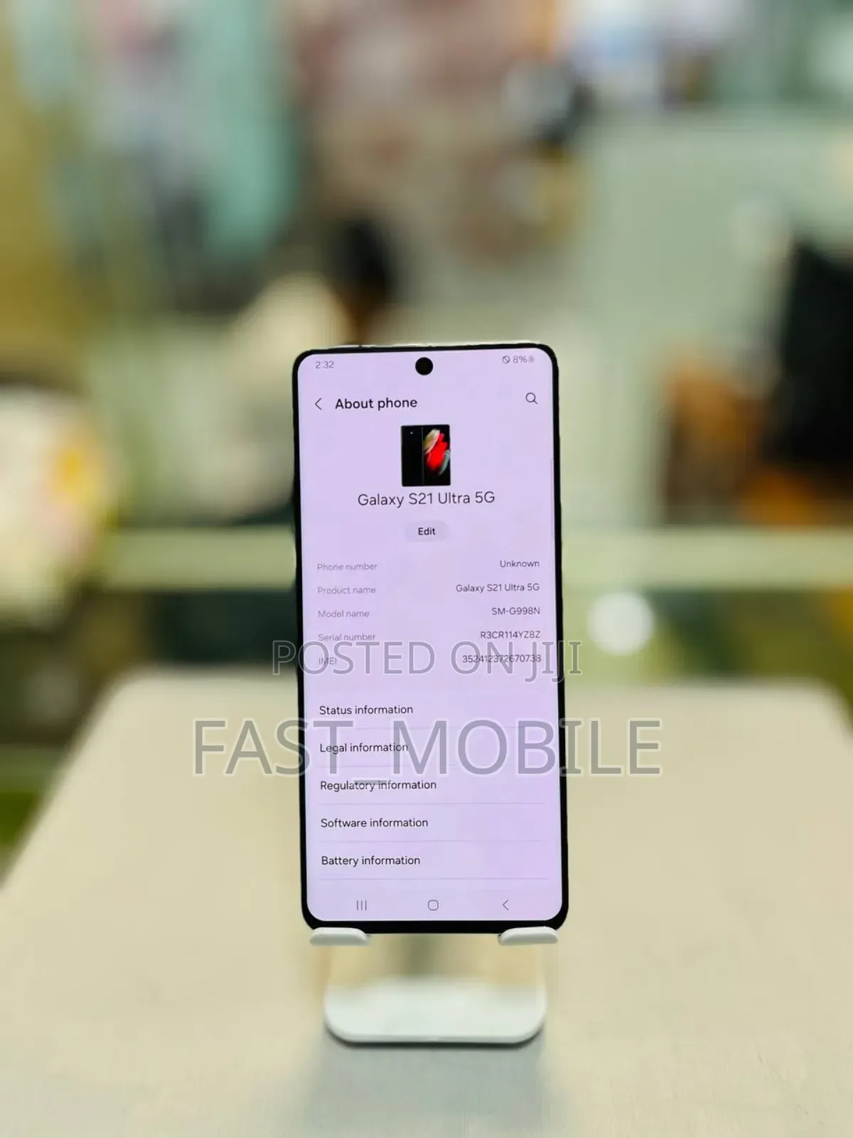 New Samsung Galaxy S21 Ultra 5G 128 GB Black