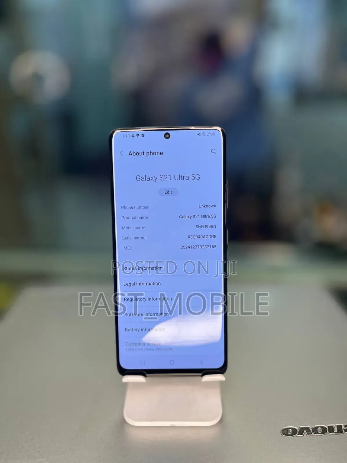 New Samsung Galaxy S21 Ultra 5G 128 GB Black