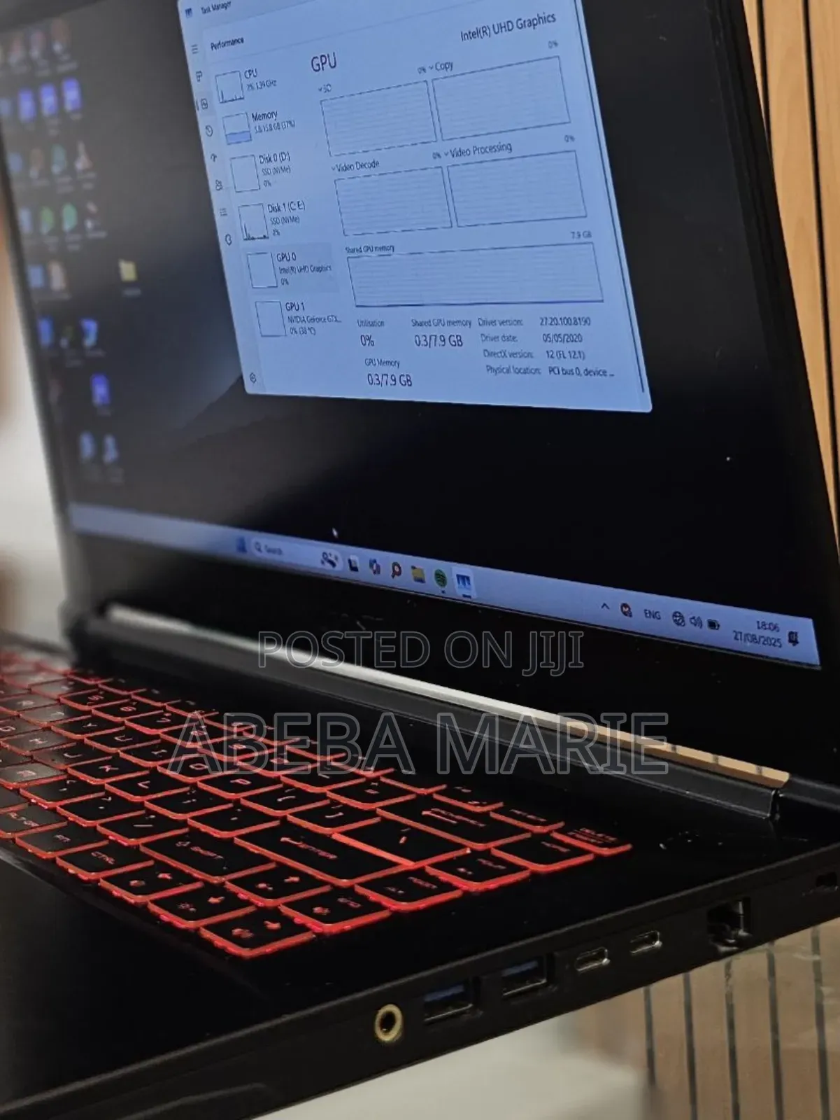 New Laptop MSI GP75 Leopard 16GB Intel Core I7 SSD 1T