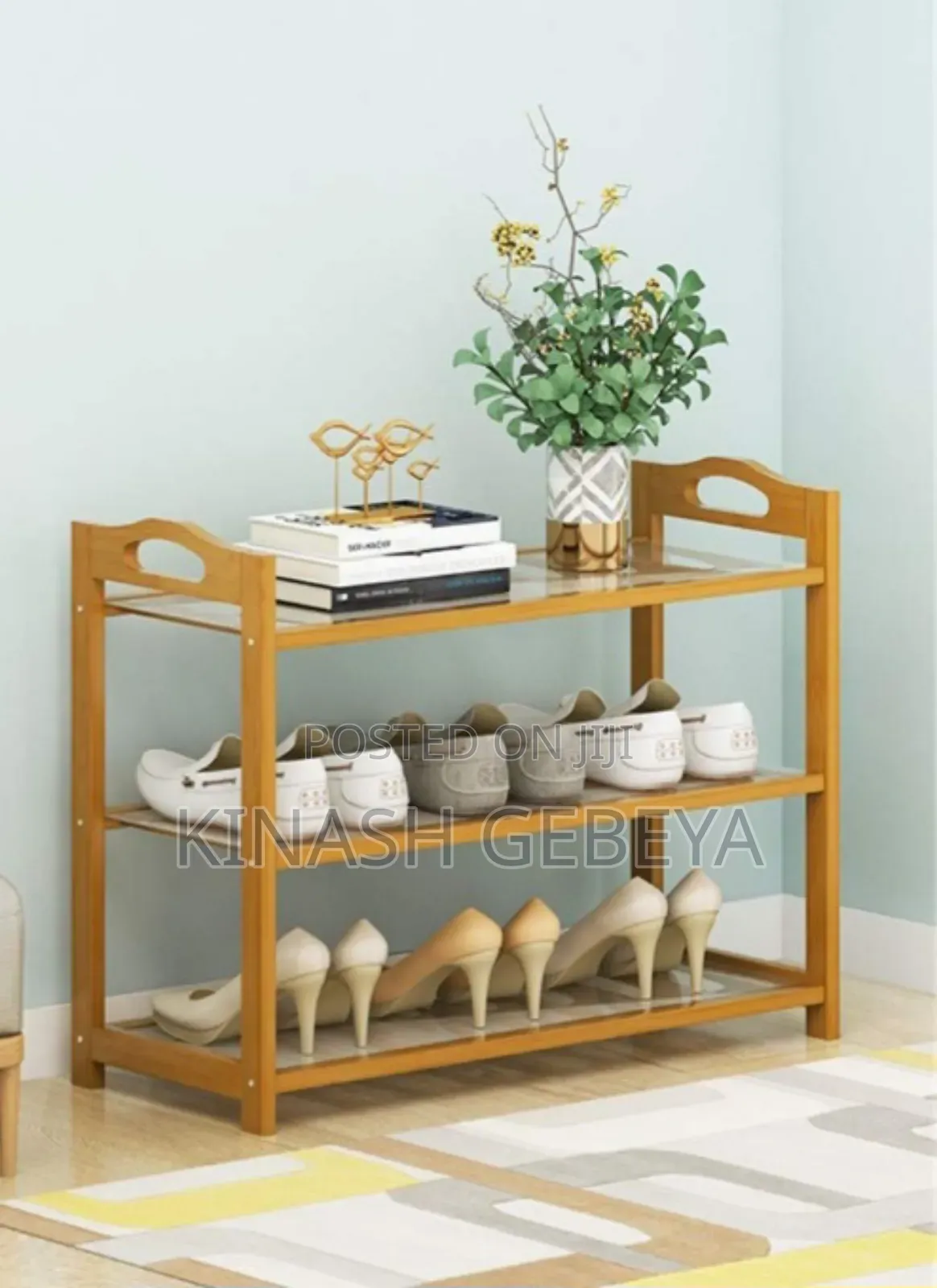 3 Layer High Quality Bamboo Shoe Rack