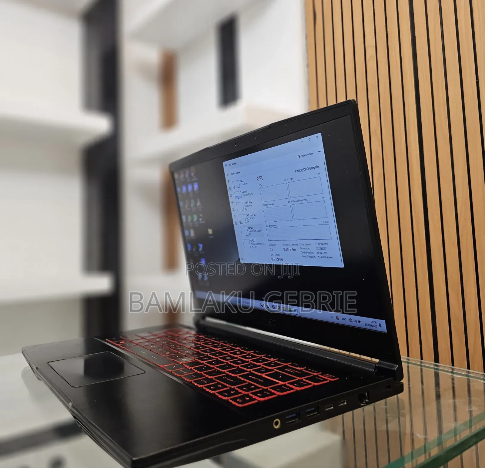 New Laptop MSI Pulse GL66 16GB Intel Core I7 SSD 1T