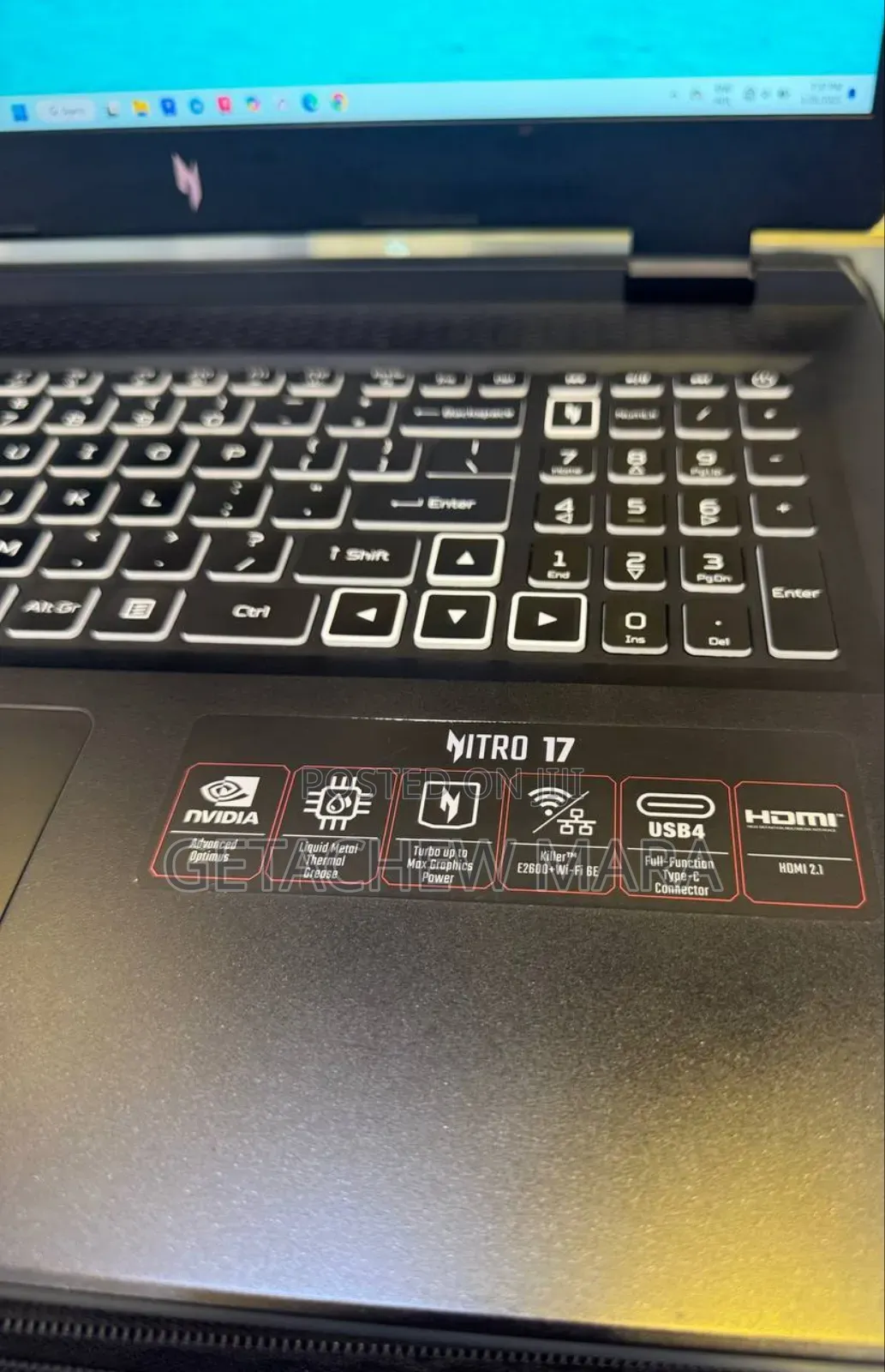 New Laptop Acer Nitro 5 16GB AMD Ryzen 7 SSD 1T