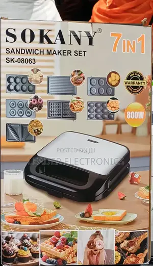 Photo - Sokany Sandwich Maker 7 In1