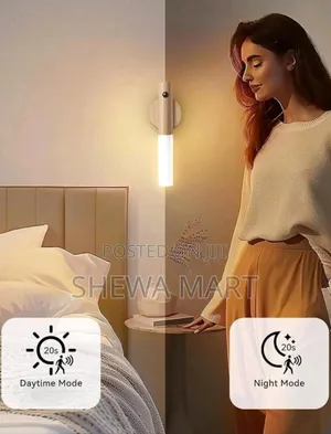 Photo - Scandinavian - Style Wooden Wall Lights: Motion - Sensing, Magnetic