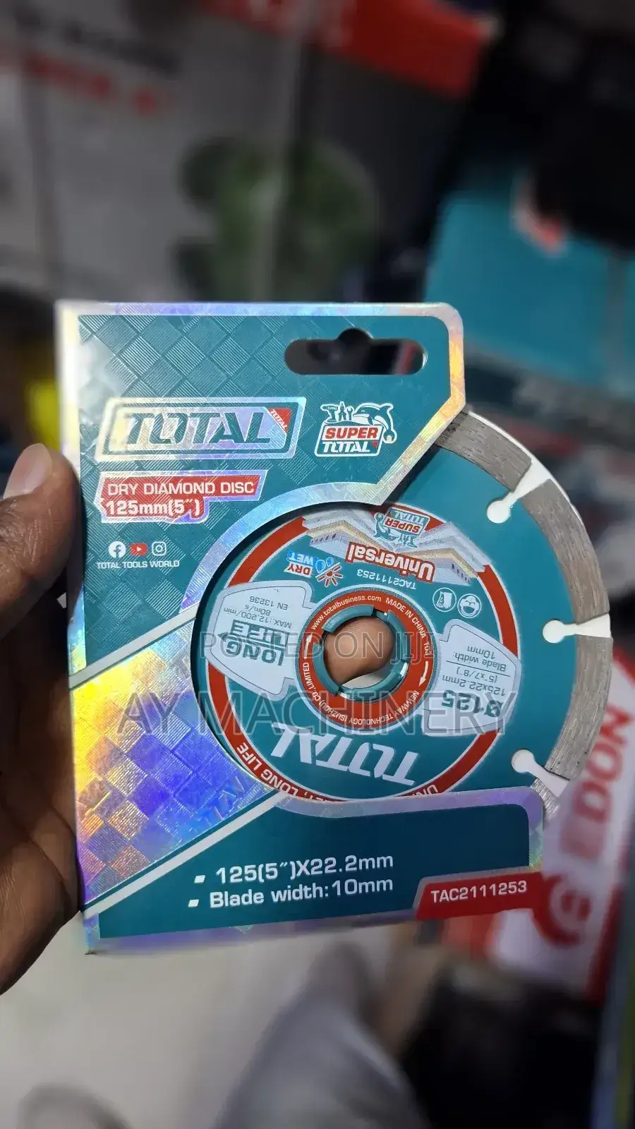 Total Diamond Disc Universal 125 X 22.2mm (Tac)