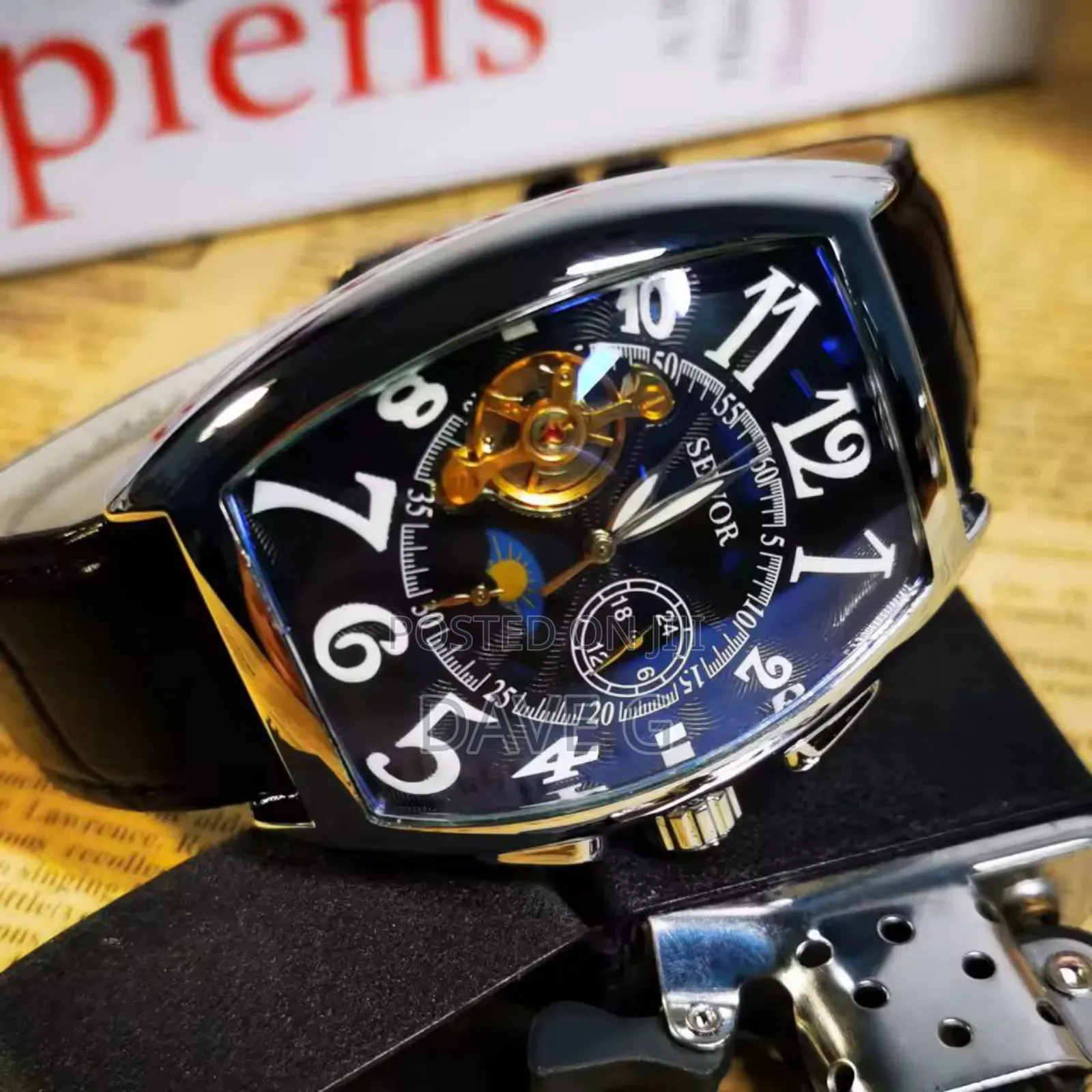 Sewor Luxury Skeleton Automatic Mens Watch