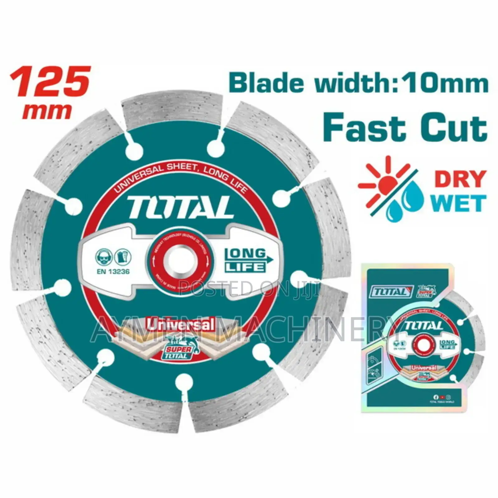 Total Diamond Disc Universal 125 X 22.2mm (Tac)