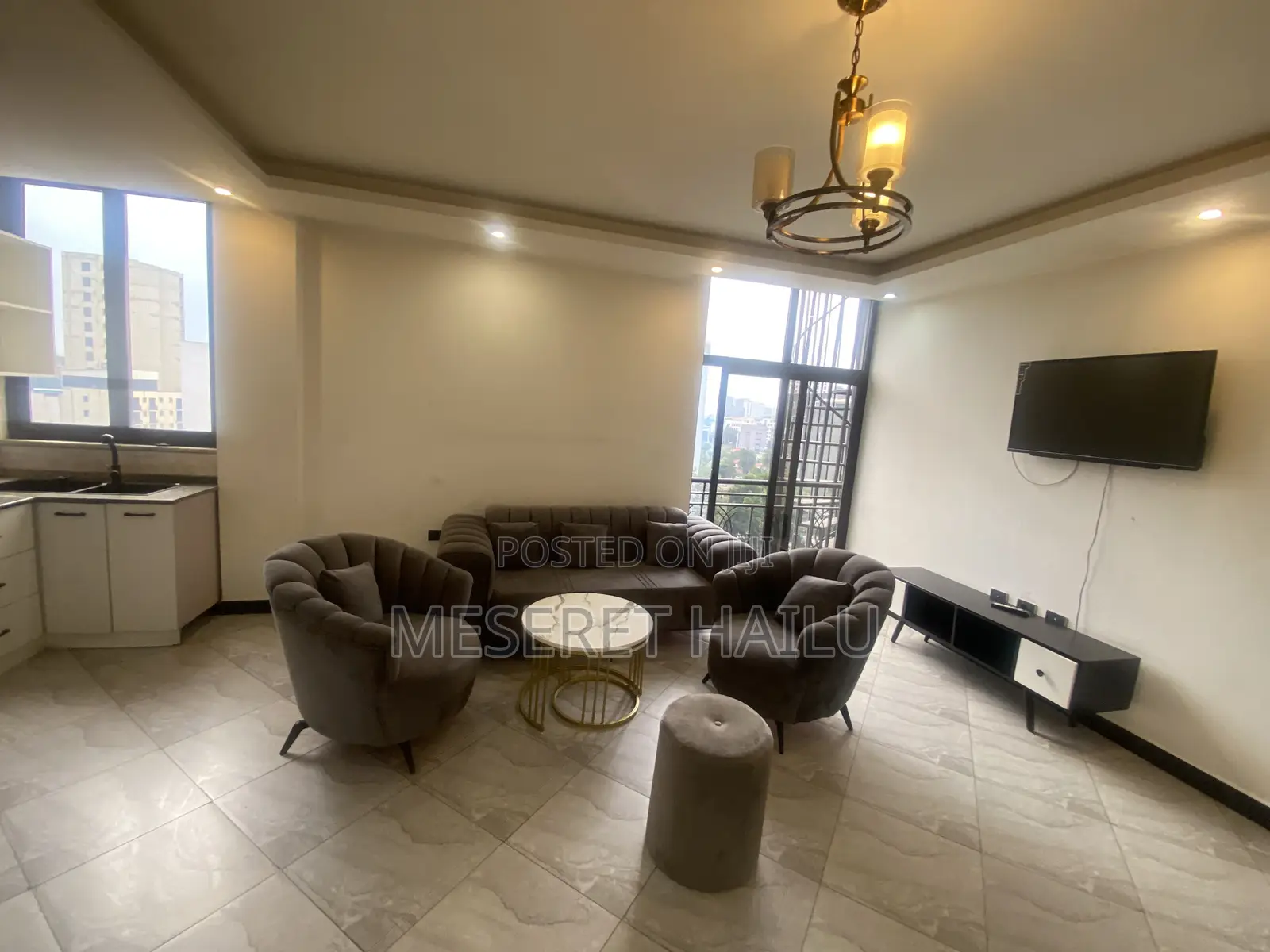 Furnished 2bdrm Apartment in 22, Bole for rent