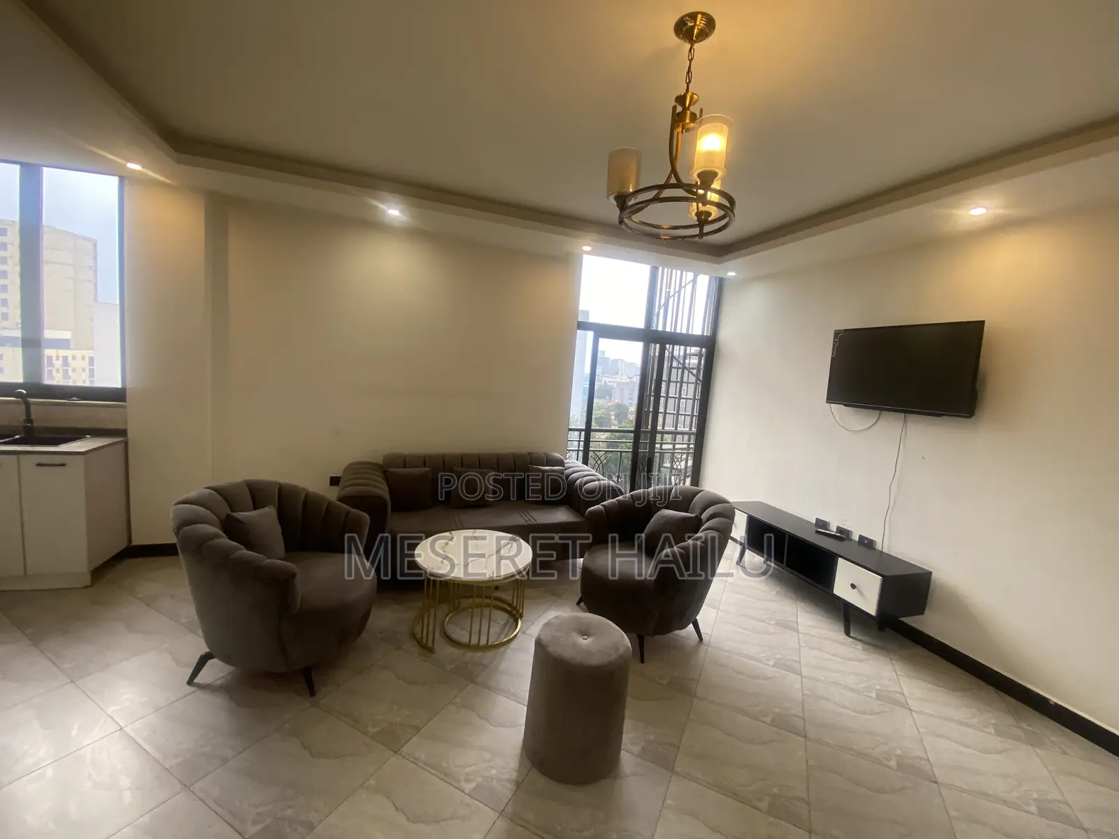 Furnished 2bdrm Apartment in 22, Bole for rent