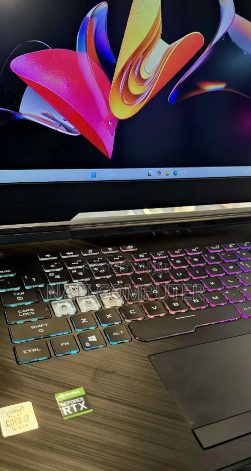 New Laptop Asus ROG Strix G15 16GB Intel Core I7 SSD 512GB