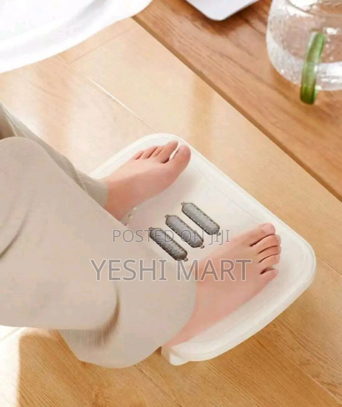 Ergonomic Foot Rest With Shiatsu Massage - Under Desk Stool
