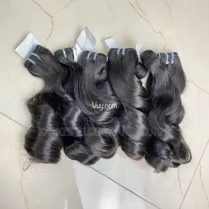 16 Inch Double Drawn Fumi Curls Human Hair 3 PCS
