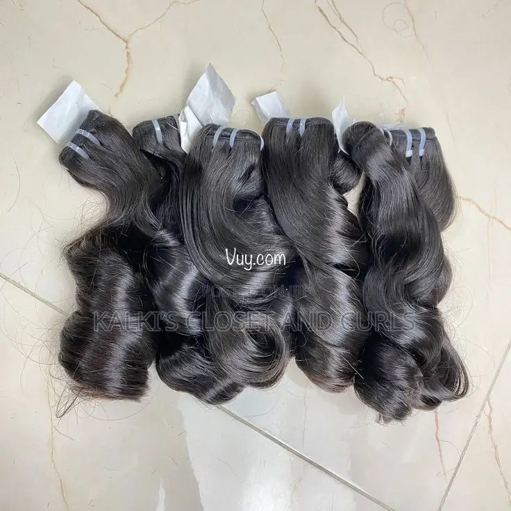 16 Inch Double Drawn Fumi Curls Human Hair 3 PCS